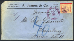 Cover Franked With 10c., Sent From COLON To Germany On 15/MAR/1904. - Panama