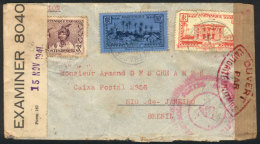 Airmail Cover Sent From Fort-de-France To Rio De Janeiro In NOV/1941, Good Postage, Censored, Very Nice! - Brieven En Documenten