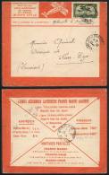 Special Cover Of Letecoere Airline Sent From Casablanca To Ksar-Tyr (Tunisia) On 5/AU/1923 Franked With 75c., VF... - Autres & Non Classés