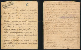 Long Letter Written By A Soldier At The War Zone, Notably Censored In The Last 2 Pages (heavy Cross-out And Several... - Ohne Zuordnung