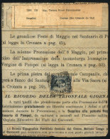 Fragment Of Newspaper Sent To Brazil On 5/AP/1912, Franked With 15c. Stamp And Pompei Cancel, Very Nice! - Autres & Non Classés