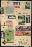 3 FDC Covers Sent From Ramot Hashavim To Brazil In 1953/4, Very Nice! - Andere & Zonder Classificatie