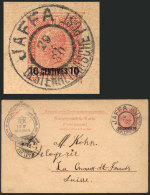 10c. Postal Card Sent From The Austrian Postal Office In JAFFA To Switzerland On 29/MAR/1908, Postmark With ERROR:... - Autres & Non Classés