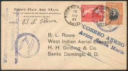 13/DE/1927 Port Au Prince - Santo Domingo (Dominican R.): First Flight Via West Indian Aerial Express, Signed By... - Haiti