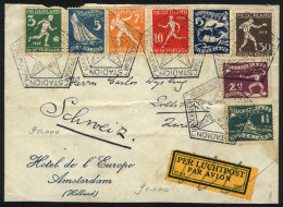 Cover Sent To Switzerland In MAR/1928, Franked With The Complete Set Of 8 Values Of OLYMPIC GAMES, With Special... - Autres & Non Classés