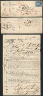 Commercial Entire Letter (interesting Printed Matter) Sent From Angers To Paris On 18/DE/1872 Franked With 25c.,... - Other & Unclassified