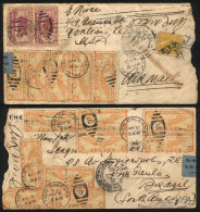 Airmail Cover Sent From New Orleans To Brazil On 8/MAY/1935, With Original Postage Of 90c. And Returned To Sender... - Marcophilie