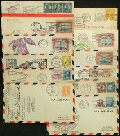 1926 To 1935: 12 FIRST FLIGHT Or Special Flight Covers, Some SIGNED By The Pilot, Etc., Fine To Very Fine General... - Marcophilie