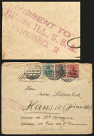 Cover Sent From GERMANY To HANSA (BRAZIL) On 22/DE/1920, Sent By Mistake To Chicago, With Violet Mark "MISSENT TO... - Poststempel