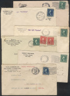 6 Covers Sent To Brazil In 1916/7, Fine To VF General Quality! - Postal History