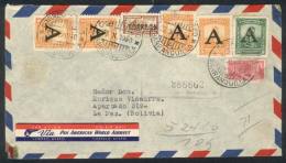 Airmail Cover With Nice Postage Sent From Barranquilla To La Paz (Bolivia) On 23/OC/1950, Interesting! - Colombia