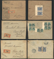 3 Registered Covers Sent To Ouro Preto (Brazil) In 1921/2 With Nice Postages, Unusual Destination, Very... - Andere & Zonder Classificatie