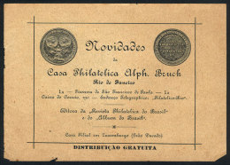 Circa 1900, Brochure Of The Bruck Philatelic House, Rio De Janeiro, 8 Pages, Some Loose, Very Nice And Rare! - Advertising