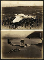 AIRPLANES: 8 Photographs Of 1929/1940, With Spectacular Views, Including The "Arc-en-Ciel" In 1933, Very Nice! - Other & Unclassified