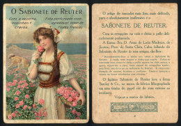 Old Advertising Card Of REUTER Soap, View Of Beautiful Woman, Fine Quality - Other & Unclassified
