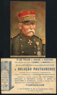 French General Pau, Old Card With Advertising For PAUTAUBERGE Solution (medicine) On Back, Fine Quality - Other & Unclassified