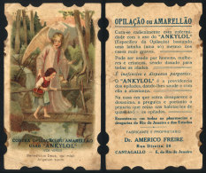 Guardian Angel And Little Boy, Old Advertising Card Of "Ankylol" (medicine), With Minor Defects - Other & Unclassified