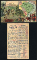 Ariosa COFFEE: Old Trading Card With Map Of Brazil And Scene Of Coffee Harvest, Fine Quality - Other & Unclassified