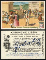Liebig Meat Extract, Old Advertising Card Illustrated With Street Scene Of Rio De Janeiro, VF - Other & Unclassified