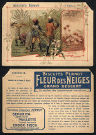 Sugar Cane Harvest: Old Lithographed Trading Card With Advertising For PERNOT Biscuits, Minor Defects, Rare! - Other & Unclassified