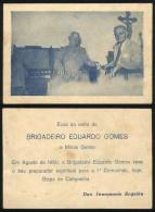 Air Marshall Eduardo Gomes With The Bishop Of Minas Genais In 1950, Light Staining. - Sonstige & Ohne Zuordnung
