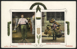 Rio De Janeiro: Onion And Broom Vendors, Editor Casa Staffa, VF Quality, Rare! - Rio De Janeiro