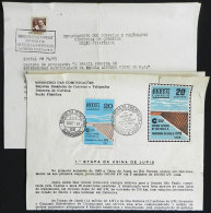 2 Sheets Advertising New Postal Issues, With The Stamps And First Day Postmarks, Year 1965 And 1969, Low Start! - Lots & Serien