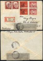 Cover Sent From Germany To Rio De Janeiro, An OFFICIAL SEAL Was Applied Upon Arrival On 20/JUN/1956 (label With... - Covers & Documents