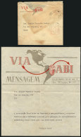 Telegram Used In Rio On 10/JUL/1955 Via AVIA, With Its Original Envelope - Covers & Documents