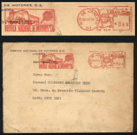 Cover (with Original Letter Inside) Sent From Rio On 20/MAR/1951, Meter Postage With Advertising For The National... - Covers & Documents