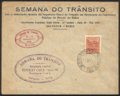 Cover Commemorating The TRAFFIC WEEK, Salvador, 17/SE/1950, VF! - Briefe U. Dokumente