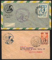 4/JUN/1947: First Flight Rio - Cairo (without Arrival Mark) + Cover Of 1951 With Special Postmark, VF Quality! - Briefe U. Dokumente