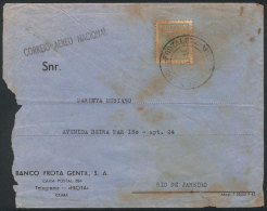 Cover Sent By "CORREIO AEREO NACIONAL" In JAN/1944 From Fortaleza To Rio De Janeiro, Defects, Interesting! - Covers & Documents