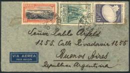 Airmail Cover Sent From Pernambuco To Buenos Aires On 22/DE/1940 With Nice Commemorative Postage, VF Quality! - Covers & Documents