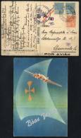 LATI New Year Greeting Postcard Sent From Rio To Germany On 19/DE/1940 Franked With 2,600Rs., With Several Nazi... - Covers & Documents