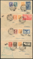 5 Covers Flown On 29/JUN/1934, Each Franked With Several Stamps, Including Sc.2CL38, 39, 42 Or 43, Very Fine... - Briefe U. Dokumente