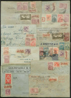 12 Airmail Covers Used In 1933/4, Most Posted To BAHIA, With Nice Postages, Interesting Lot For The Specialist! - Brieven En Documenten