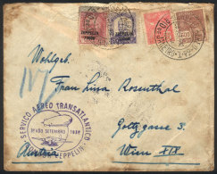Airmail Cover Sent By ZEPPELIN From Rio To Austria On 28/SE/1932, Low Start! - Lettres & Documents