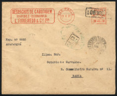 Cover Sent From Sao Paulo To Bahia On 23/OC/1931, Meter Postage With Interesting Advertising, Also PAQUEBOT And... - Brieven En Documenten