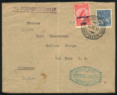 Cover Flown Via ZEPPELIN, From Porto Alegre To Germany On 21/SE/1931 Franked With 2,900Rs., With Special Handstamp... - Lettres & Documents