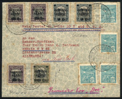 23/JUL/1931 Porto Alegre - Germany, First Flight Of The DO-X Seaplane (to USA, Special Handstamp Of The Flight On... - Brieven En Documenten