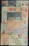 16 Airmail Covers Used Between 1931 And 1933, Nice Postages And Cancels! - Covers & Documents