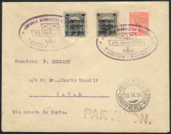 29/AP/1930 First Flight Recife - Natal, Via C.A.B., Very Fine Quality! - Covers & Documents