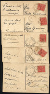 5 Postcards (Santa Teresinha Do Menino Jesus) Sent On 21/JA/1930 From BOM JARDIN (Minas) To Rio (arrival Marks Of... - Briefe U. Dokumente