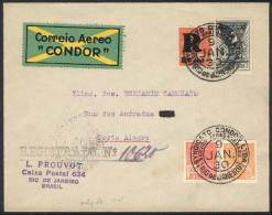 Registered Airmail Cover Sent From Rio To Porto Alegre On 9/JA/1930, Franked With RHM.K-8 + K-11 (Victor Konder)... - Lettres & Documents