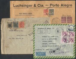 3 Airmail Covers Used Between 1928 And 1941, Very Nice Postages, Good Opportunity At Low Start! - Covers & Documents