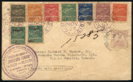 12/NO/1927 First Flight Rio Grande - Rio De Janeiro, Via CONDOR-VARIG, Cover With Very Attractive Postage... - Briefe U. Dokumente