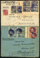 2 Registered Covers Sent From Sao Paulo To Germany In OC/1927 With Good Postages Of Commemorative Stamps... - Briefe U. Dokumente