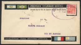 7/MAR/1925 Pernambuco - Rio De Janeiro: Experimental Flight Of LATÉCOERE Airlines, Special Cover With... - Covers & Documents