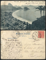 Postcard Sent To Portugal Franked With 100Rs., Postmarked MEYER - RIO 25/NO/1920, Very Nice! - Briefe U. Dokumente